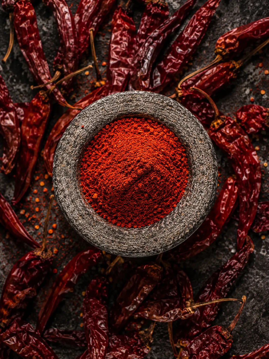 Dried red chillies from Latur, Maharashtra used for export-grade chilli powder